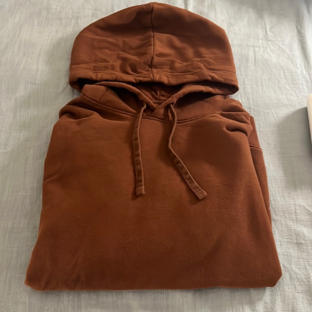 Goodfello orangish brown hoodie